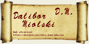 Dalibor Miolski vizit kartica